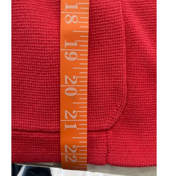 Talbots Coral Ruffle Zip Cardigan Sweater Small NWT Classiccore Preppy - Picture 10 of 10